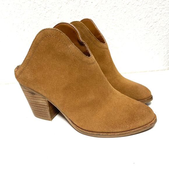 Chinese Laundry Shoes - Chinese Laundry Kelso Suede Booties Mules Slip-On Block Heel Ankle Boots Size 6
